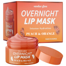 Sundae Glow Peach & Orange Lip Mask - Dermatologist Tested, Anti-Aging, Korean Skin Care, Deep Hydration, Overnight Lip Repair - Vegan, Clean Beauty,
