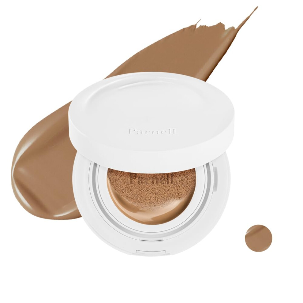 Parnell Cicamanu Serum Cushion - Moisturizing Foundation For Soothing Coverage Glass Skin And Lightweight For Sensitive And Dry Skin Pearl Skin (0.5