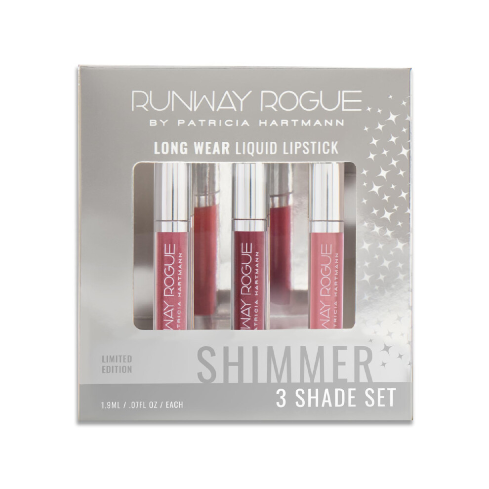 Dareb K Z Dr Hy Runway Rogue Try Me X 3 Mini Long Wear Limited Edition Liquid Lipstick Set Melrose Trio (Boss Babe Call Back Trophy Wife)