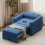 Convertible Single Sofa Bed with USB & Type-C Port 2