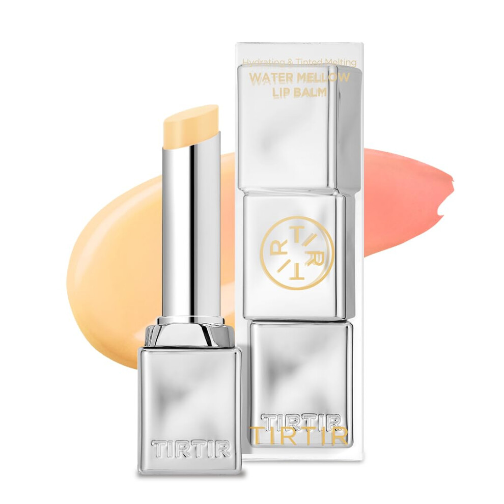 Tirtir Peach Water Mellow Lip Balm 03 Lemony 0.11 Fl Oz - Ph Color Changing Organic Korean Lip Care Lightweight Deep Hydration Lip Moisturizer For