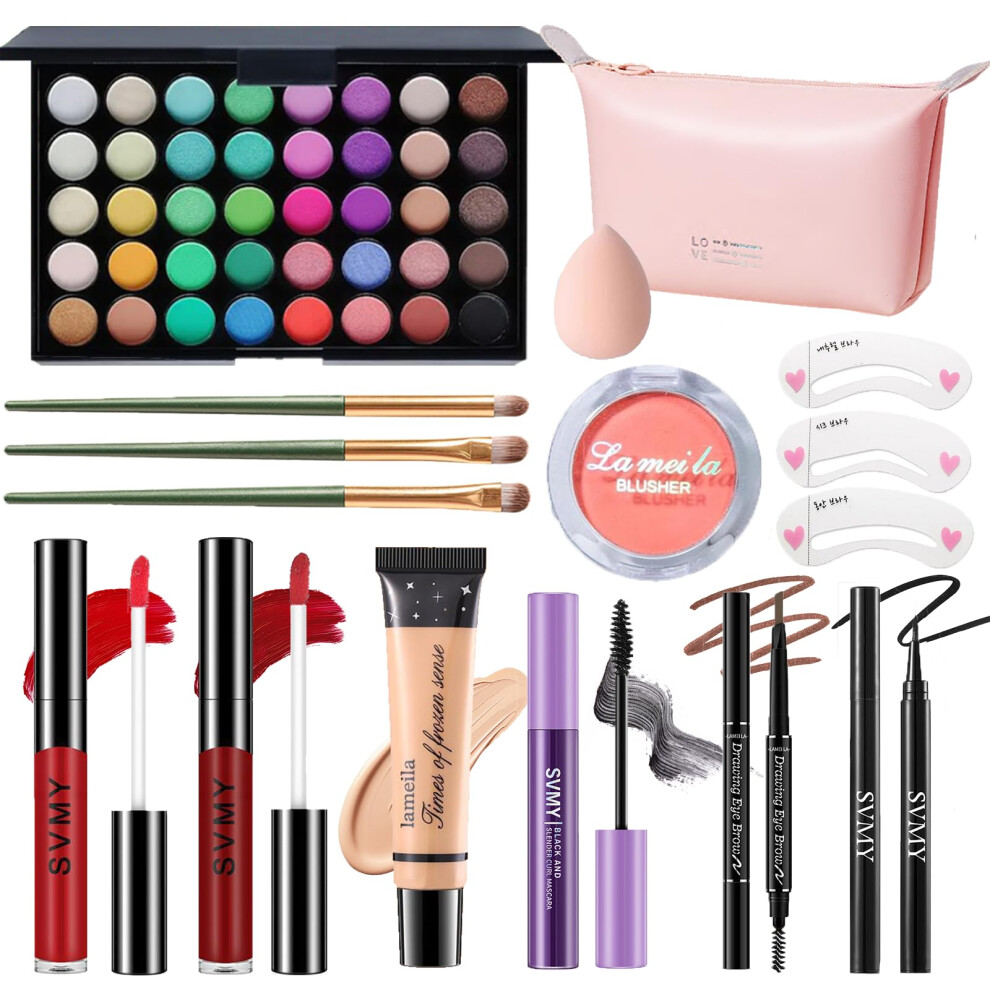 Pwyshxdf Makeup Set For Women Makeup Full Kit For Beginners & Professionals Travel Makeup Set For Teens & Adults Makeup Gift Set For Girls Eyeshadow Palett