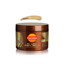 Carroten Gold Shimmer Intensiv Tanning Gel SPF0 + Spatel - Shimmering Pearls accelererer garvningsprocessen