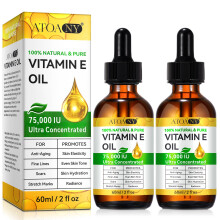IKZEE 75 000 IU Ultra Pure Vitamin E Oil for Face  Organic Vitamin E Oil for Skin 2 Packs
