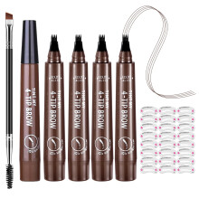 5 DB Microblading szemldkceruza Magical Precise Sttbarna szemldkceruza noi vzll szemldktoll maszatll 4 villavgu szemldkceruza szemld