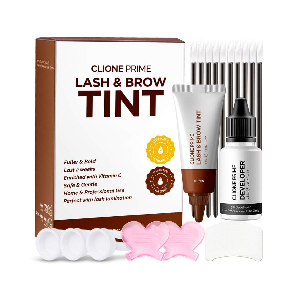 Clione Prime Korean Lash And Brow Color Eye Lash Color Brown Eye Brow Color For Women Brow Color Lash Color