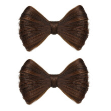 2 Pcs Clips de Peruca com Laço Falsos Coques Acessórios para Cabelo