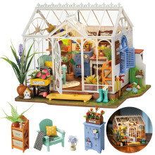 Robotime DIY Miniature House Model Building Gift ,Dreamy Garden House