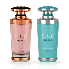 LATTAFA Mayar & Mayar Natural Intense EDP Sprays 100ML (3.4 OZ) Perfumes dulces florales afrutados de larga duraciσn. (PAQUETE SUPREMO)