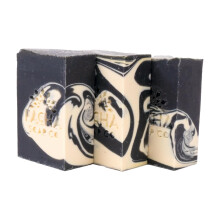 Pacha Bar Soap 3 Pack | Premium Handcrafted Hydrating | Natural Face Wash Hand Cleanser Body Wash | Soothing Essential Oils 4 oz (Charcoal)
