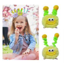 MIUPOO Clips de Cabelo Pom Poms, Acessórios Malucos para Meninas, Barretas de Monstro