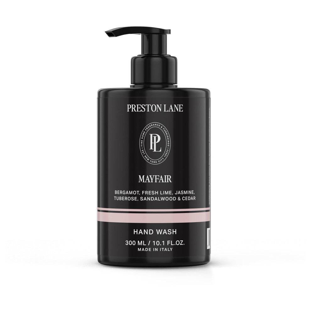 Preston Lane The Hand Wash Scented Hand Soap Hydrating & Nourishing Mayfair 10.1 Oz