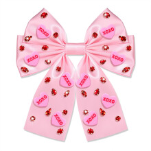 Vokone Ystävänpäivä Hiusrusetit Tytöille Candy Heart Hiusklipsi kristallijalokivet Keskustelu Sydän Hiusrusetit Barrette Hiustarvikkeet Naisille