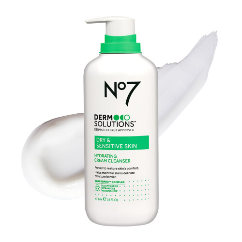 No7 Derm Solutions Hydrating Cream Cleanser til normal til t?r og f?lsom hud (16 Fl Oz)