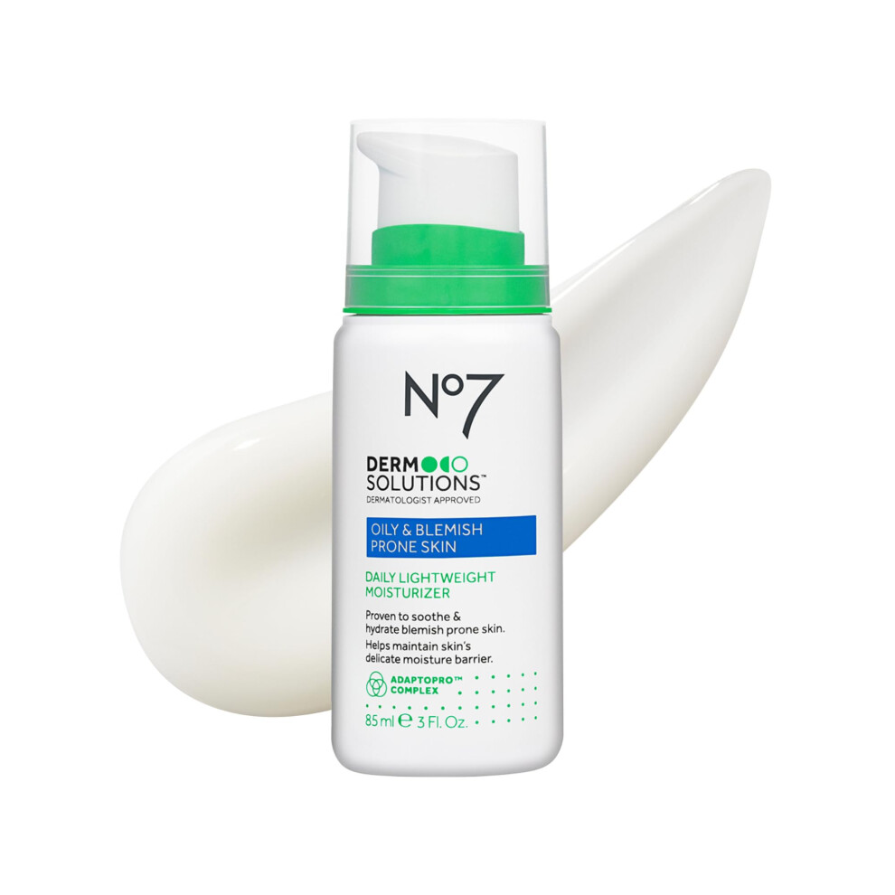No7 Derm Solutions Daily Face Moisturizer for Women & Men - Hydrating Lotion Formulated with Ceramides & Niacinamide to Help Maintain Moisture Barrier