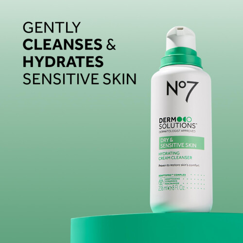 No7 Derm Solutions Hydrating Cream Cleanser til normal til t?r og f?lsom hud (16 Fl Oz) 1