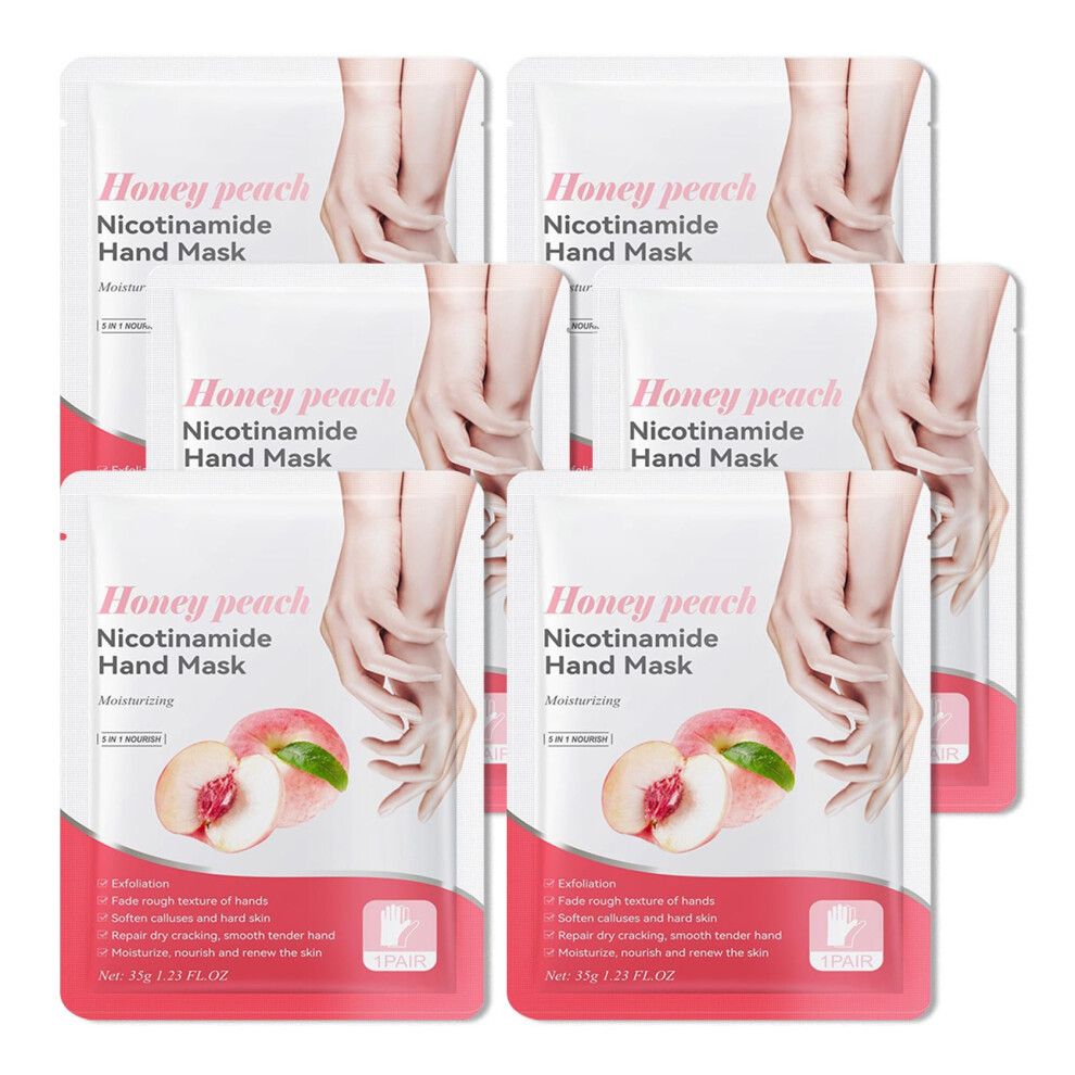 LJYBoBin Hand Mask Moisturizing Gloves 6 Pack Hydrating Hand Mask for Women Soft Gloves for Dry Cracked Skin F-image-OPC-PGMDRZ8-NEW