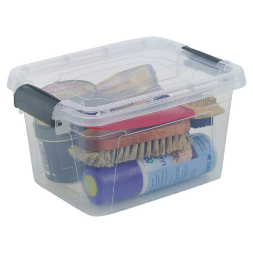 URBN Living (1x30L) Clear Plastic Storage Box Lid Home Office Garage 2