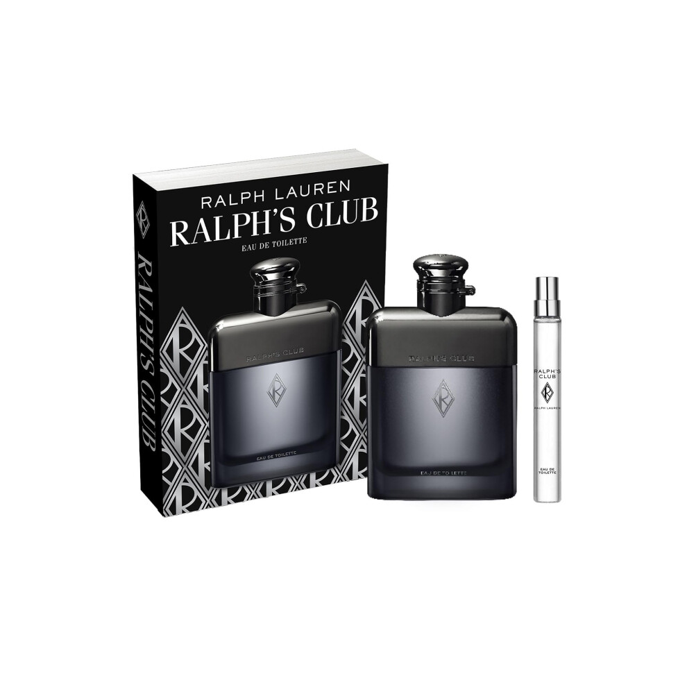 RALPH LAUREN FRAGRANCES Ralph's Club Eau de Toilette- Men's Cologne - Woody & Fresh - 2-Piece Gift Set - Full Size  3.4 Fl Oz & Travel Size  0.3 Fl Oz