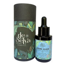 De selva azure elixir - blå nuplads ansigt olie med squalane camellia & jojoba | Fugtering og beroligende ansigtsolie til olieagtig kombination o