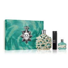 John Varvatos XX kzmuves kkeszld 3 rszes frfi klni ajndk szett Eau de Toilette spray vzi illattal, rozmaring svnyi uszadkfa s Baie Rose