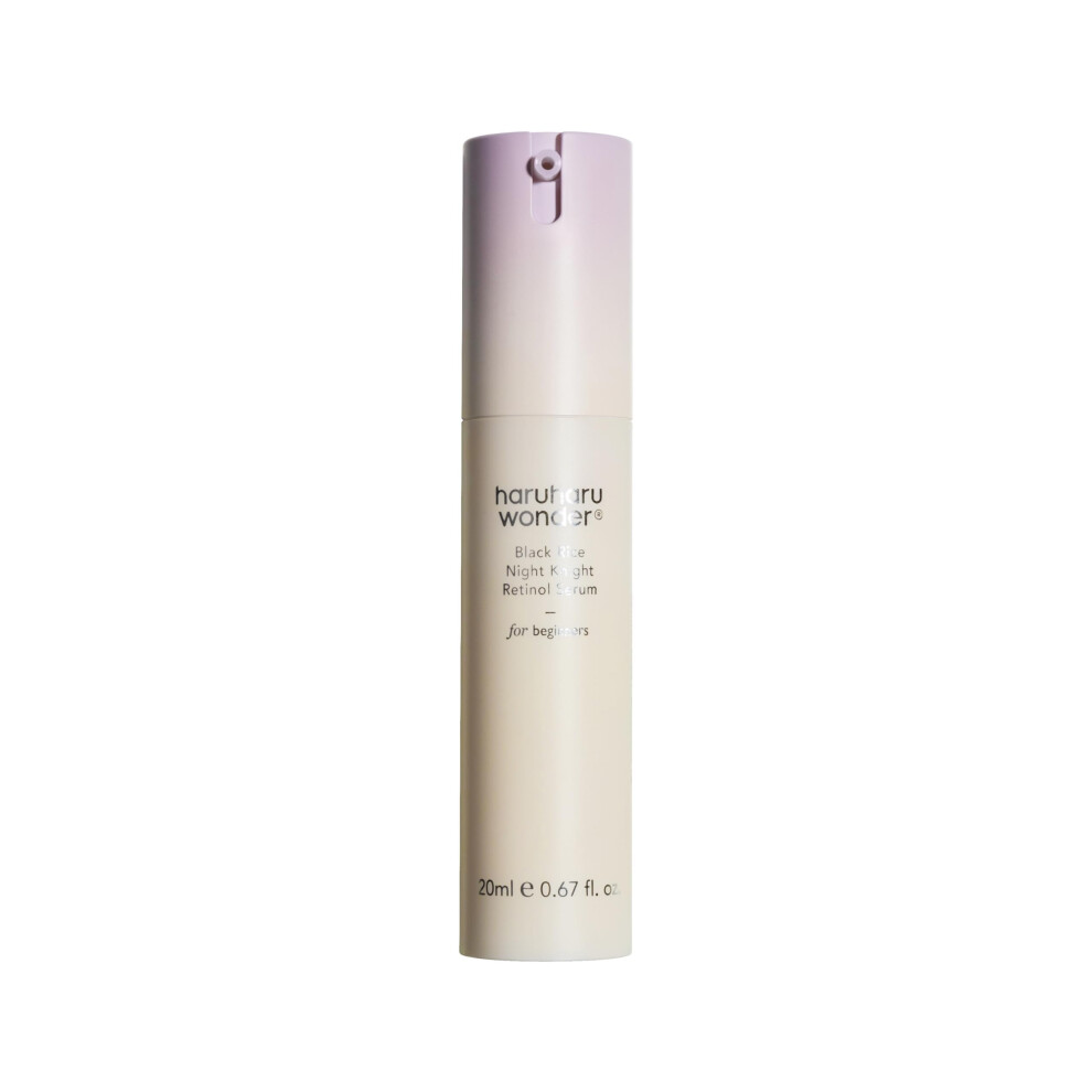 Haruharu Wonder Black Rice Night Knight Retinol Serum Refining & Smoothing Firms Skin Reduces Fine Lines Hydrating Formula 20Ml