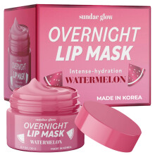 Sundae Glow Wassermelonen-Lippenmaske     dermatologisch getestet, Anti-Aging, koreanische Hautpflege, tiefe Feuchtigkeitsversorgung, Lippenreparat