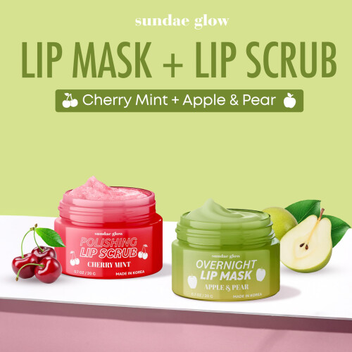 Máscara e Esfoliante Labial Sundae Glow Maçã, Pêra, Cereja & Menta 2
