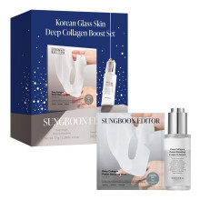 Editeur de Sungboon Skin en verre coreen Deep Collgen Boost Set | Collagene reel 2 160 000ppb pour l'elasticite | Masque facial de collagene hydr