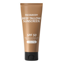 Talgsolcreme Oksetalg til hud Gr?sfodret oksetalgsolcreme Ikke-fedtet ?kologisk Naturlig uparfumeret formel til f?lsom hud Sommer Udend?rs Anti W