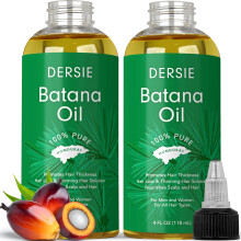 (Opakowanie 2 sztuk) Olejek Batana na porost wlosw: Organiczny surowy olej Batana Dr Sebi z Hondurasu - 100% czysty i naturalny - Dla grubszych i mo