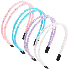 WILLBOND 4 Peças Faixa de Cabelo com Cristais Duplos Imitando Diamantes para Mulheres e Meninas