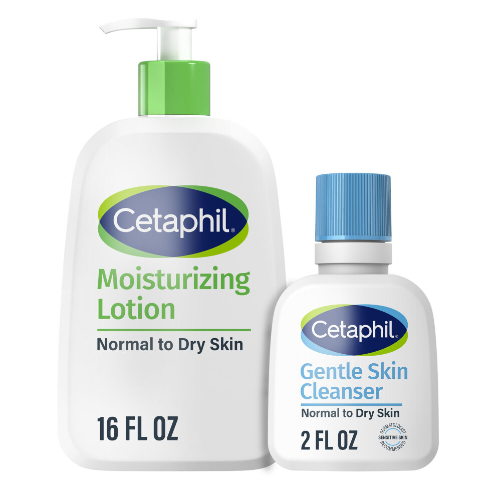 Cetaphil Moisturizing Lotion  16oz  with Gentle Skin Cleanser  2oz