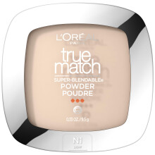 L'Oreal Paris True Match Super Blendable Oil Free Foundation Powder N1 Light 0,33 oz Emballage kan variere