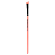 Bdellium Tools Professioneller Make-up-Pinsel ? Pink Bambu Serie 763 Angled Brow ? Mit weichen synthetischen Fasern zum Definieren der Augenbraue