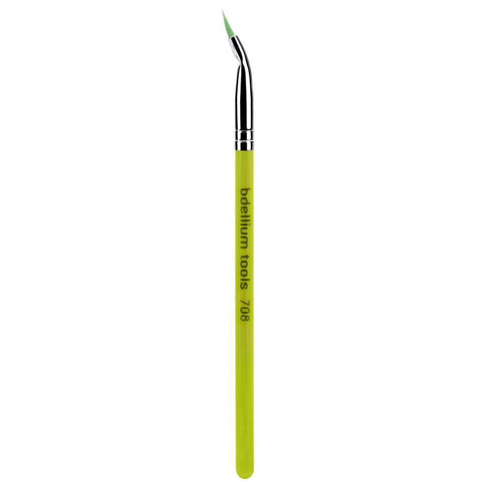 Bdelliumverktyg Green Bdellium Tools Professional Makeup Brush - Bambu Series 708 Bent Eyeliner - With Soft Synthetic Fibers For Smooth Application ( 1Pc)