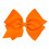 SMA Fivela de Cabelo Grosgrain Clássica para Meninas com Centro Liso, Laranja 1