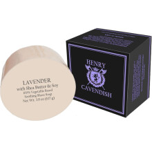 Henry Cavendish Sabonete de Barba Lavanda com Manteiga de Karité & Óleo de Coco. Refresco de 3.8 oz.