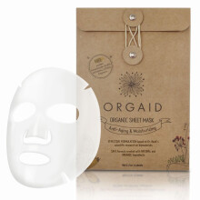 ORGAID Biologisch bladmasker | Gemaakt in de VS (anti-verouderings- en vochtinbrengende verpakking van 4)