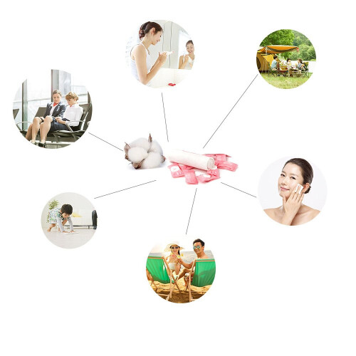 HONBAY 50 τεμάχια Magic Compressed Travel Towel Πανί μιας χρήσης από συμπιεσμένο βαμβάκι 2