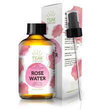 ROSE WATER TONER a Teak Naturalstl 100%-ban organikus termszetes marokki rzsavz (vegyszermentes) 4 uncia