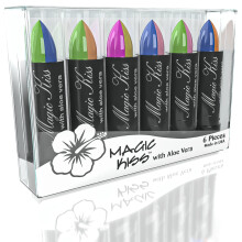 Pack of 6 Magic Kiss Color Changing Matte Lipstick set  Long Lasting Nutritious Lips Moisturizer Magic Temperature Color Change Lip Balm with Aloe Ver