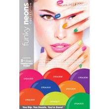 Cuccio Pro pderes lakk krmszn mrtogat rendszer - Funky Neons 8 x 0,5 Oz 8count