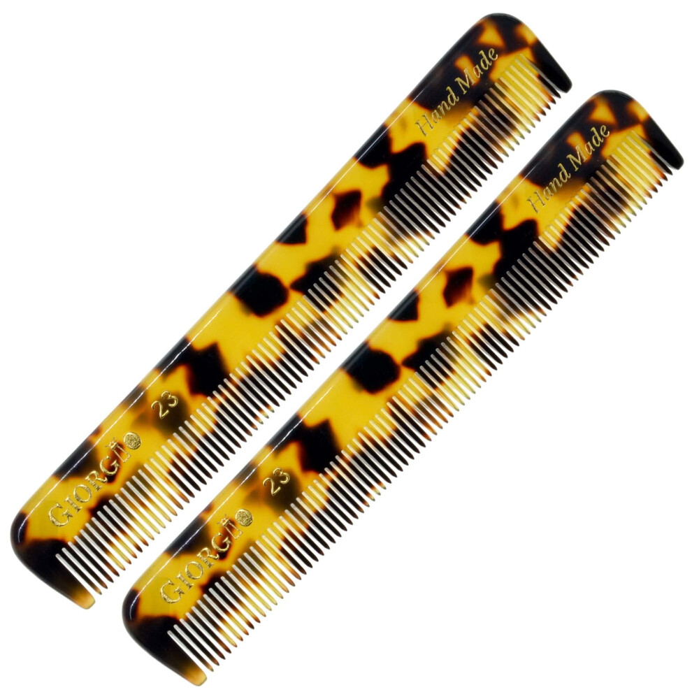 Giorgio G23 Handmade All Fine Tooth Pocket Comb For Men Hair Comb Straightener For Everyday Grooming Styling Hair Mustache And Beard For Men Women A