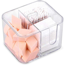 SUNFICON Wattestbchen-Bllchen-Box, Wattepads-Halter, Organizer-Halter, Spender, Aufbewahrungskanister, Kosmetikpads, Behlter, Zahnseide-Etui, 4 Gi