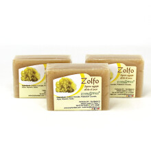 Saponetta allo zolfo LYNPHA VITALE - Saponetta naturale al 100% fatta a mano con olio di cocco - Saponetta allo zolfo ideale per nutrire e curare