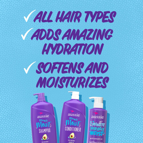 Aussie Aussie Miracle Moist Σαμπουάν & Conditioner με 3 λεπτά Miracle Deep Conditioner 1