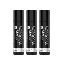 Organic Moroccan Magic Lip Balm 3 Pack | Pure Coconut Lip Balm Set | Chapsticks for Dry Lips | Made with Natural Argan Essential Oils Lip Moisturize