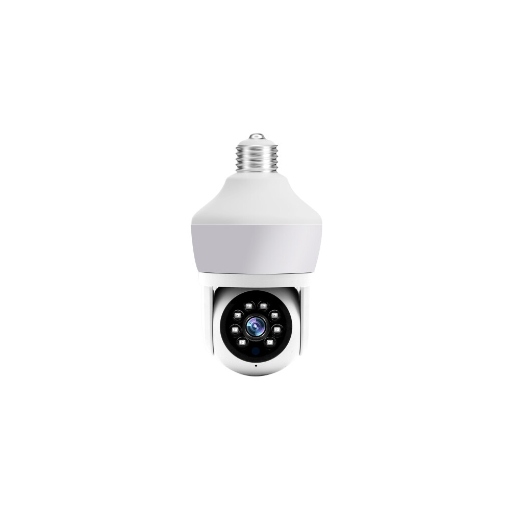 Dp43 Bulb-Type Motion Tracking Smart Night Vision Camera Supports Voice Intercom (White) White