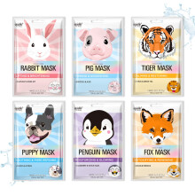 Epielle Animal Character Sheet Masks | Korean Beauty Masks for All Skin Types | Pack of 6 | Birthday Party Gift Girls' Night Spa Day Spa Night | K